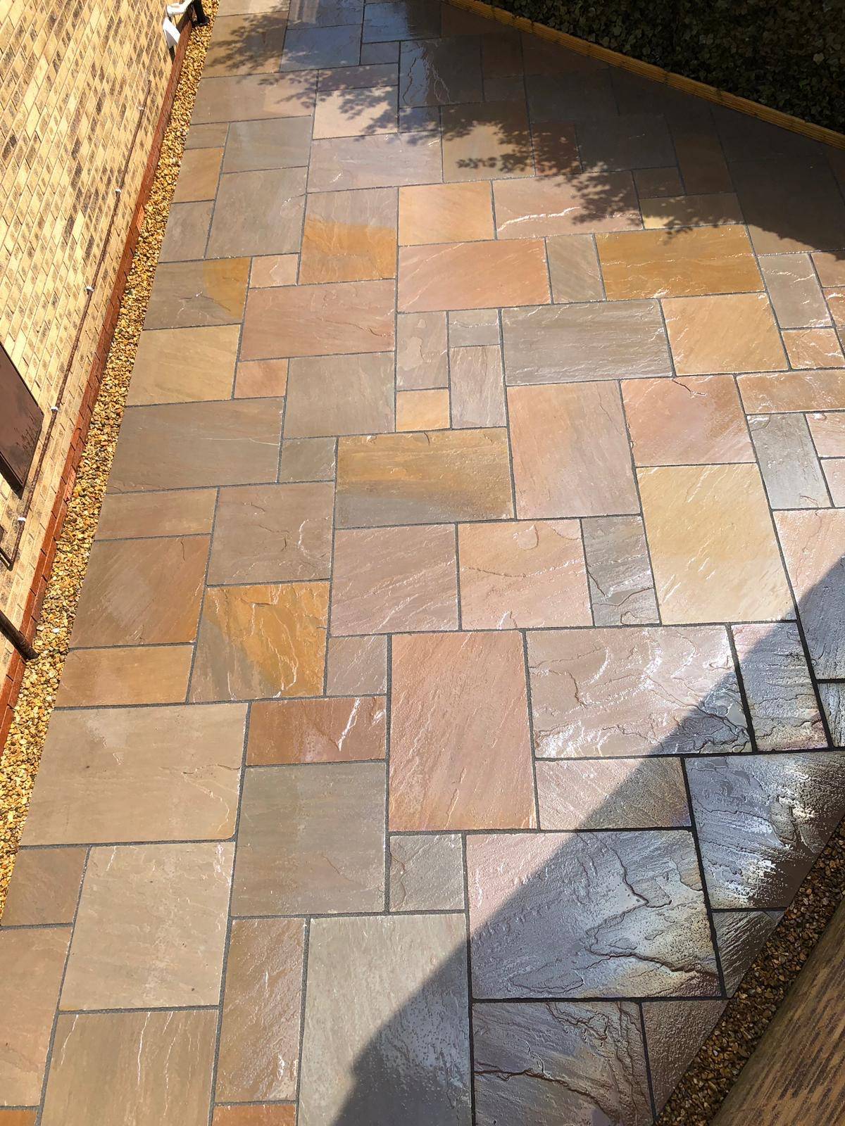Autumn Brown Natural Indian Sandstone 20.3m2 Patio pack 18mm Calibrated DELIVERY INCLUDED
