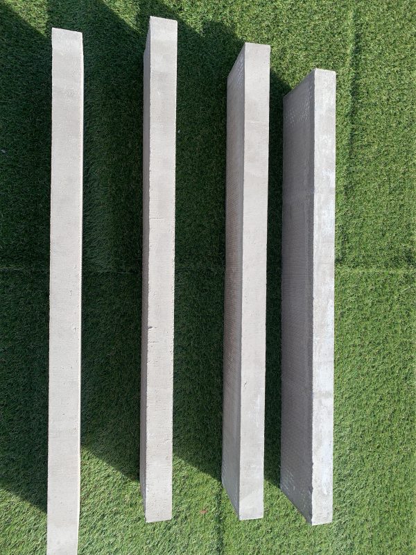 Bradstones Plain Grey Concrete Flat top edging 900x150x50mm - Image 2