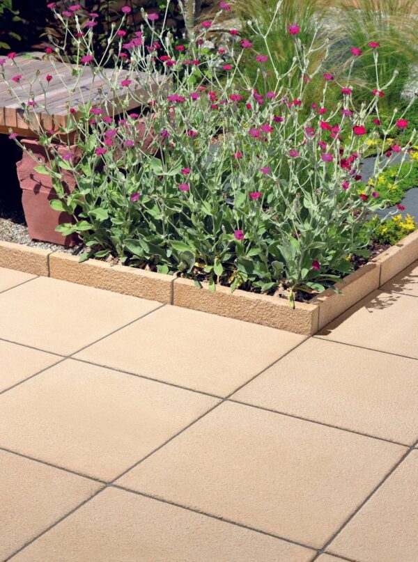 Bradstone Textured Paving in Buff
