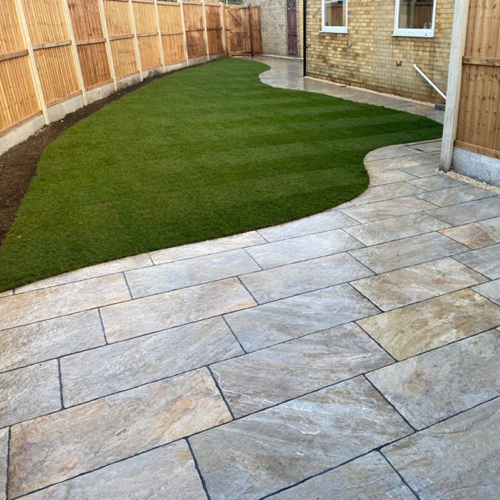 Bradstone Romeli Porcelain 800x400 Paving in Grey Blend - Image 4