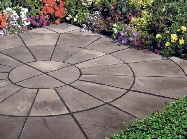 Bradstone Old Riven Eco Paving in Autumn Silver