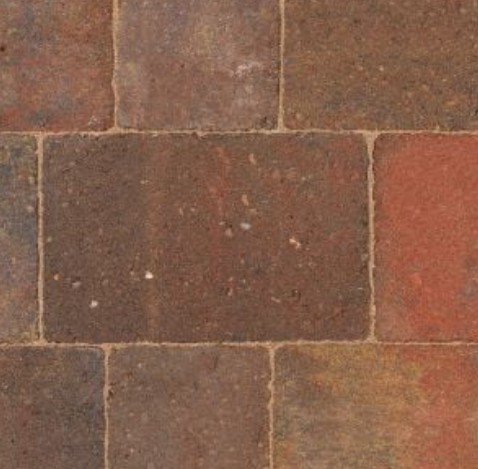 Bradstone Woburn Original 50mm Block Paving in Autumn