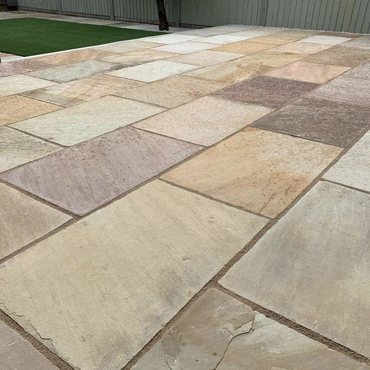 Fossil Buff Indian Sandstone 900x600 19m2 Pack